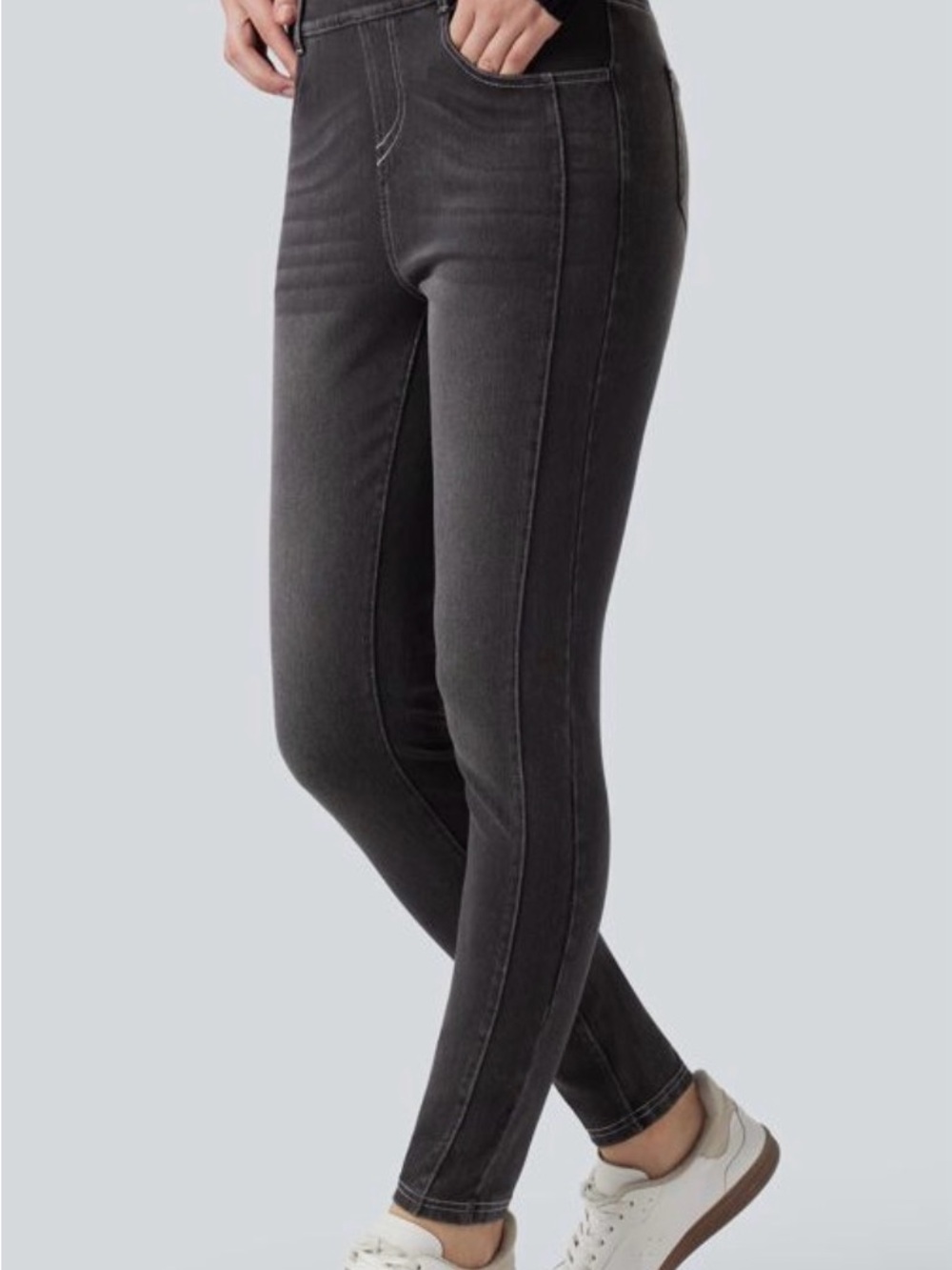 Halara Very Soft Black/Gray Skinny Jeans